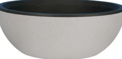 Pot en plastique rond effet granit 40 cm (Stone)