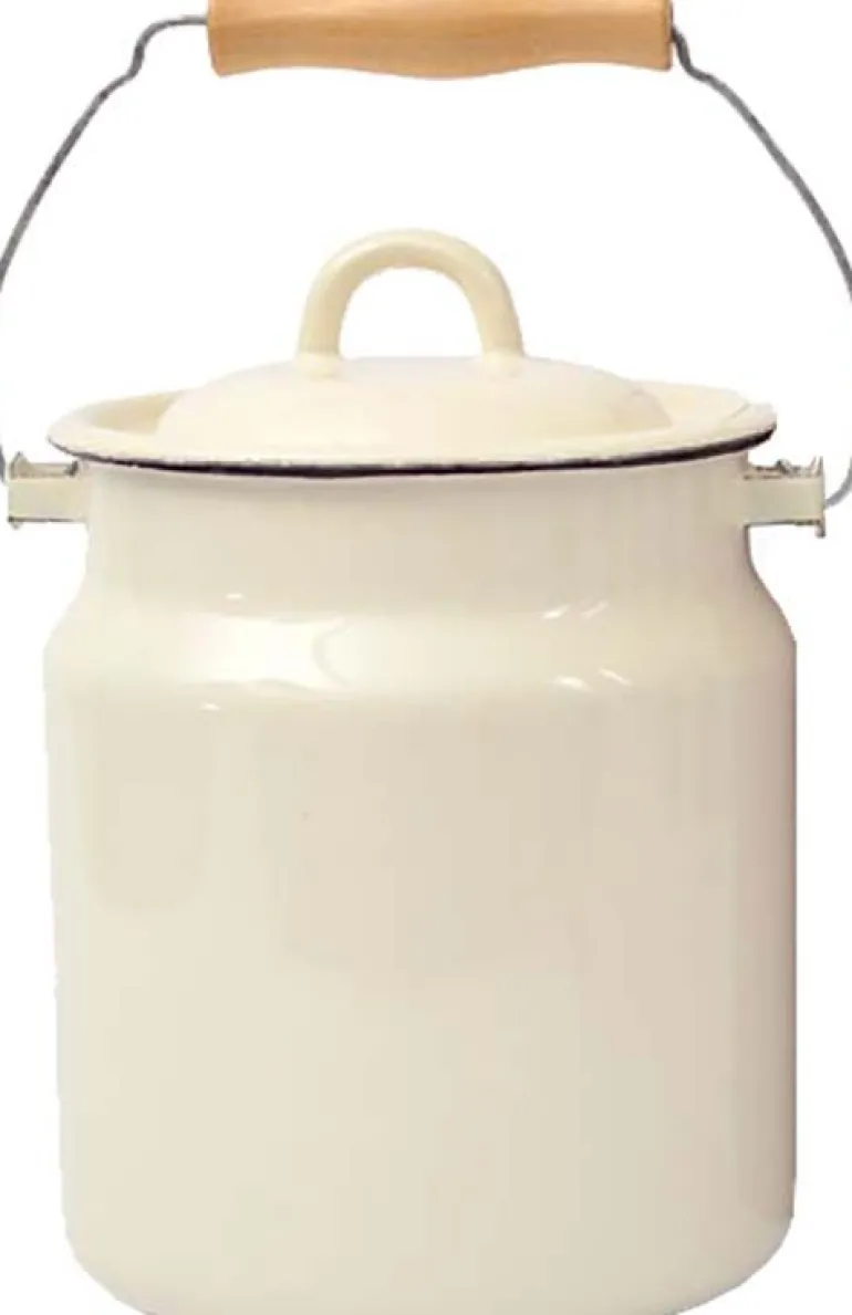 Pot à lait en émail Classic 15 x 20 cm (Crème)