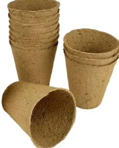Pots de plantation bio sans tourbe (12 pots - 8 cm - ronds)