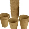 Pots de plantation bio sans tourbe (24 pots - 6 cm - ronds)