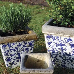 Pots en céramique patiné (Lot de 3)