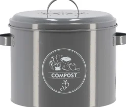 Poubelle de cuisine à compost ronde 6 litres