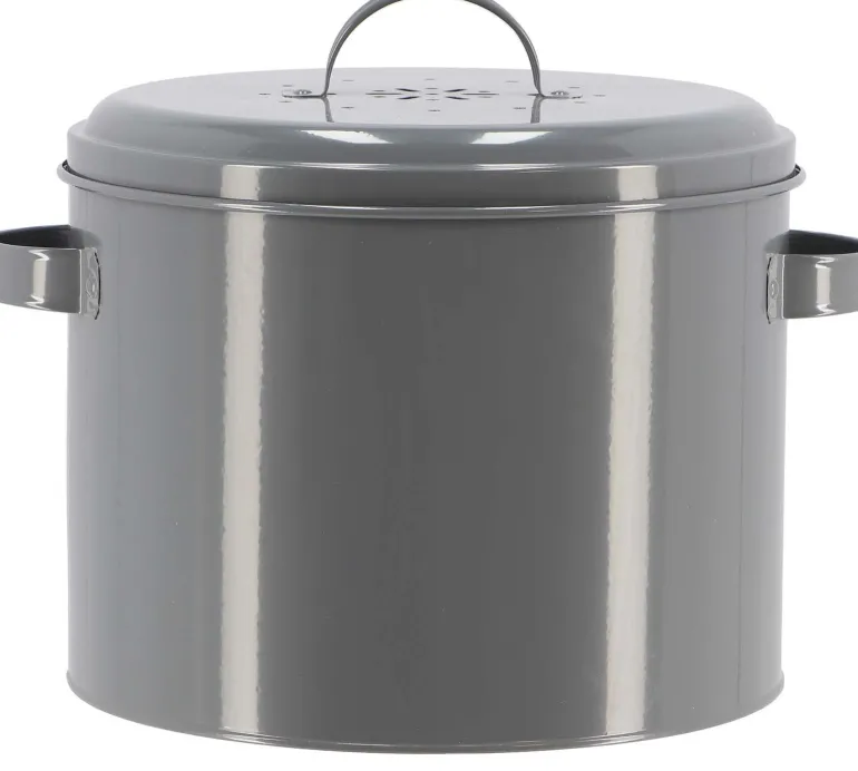 Poubelle de cuisine à compost ronde 6 litres