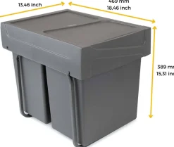 Poubelle de recyclage de cuisine Cook