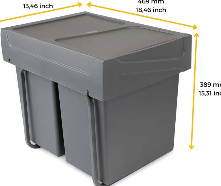 Poubelle de recyclage de cuisine Cook