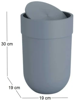 Poubelle de salle de bain avec couvercle rotatif 6 litres Touch