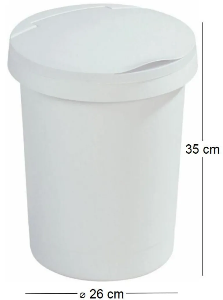 Poubelle 10L avec couvercle Twinga