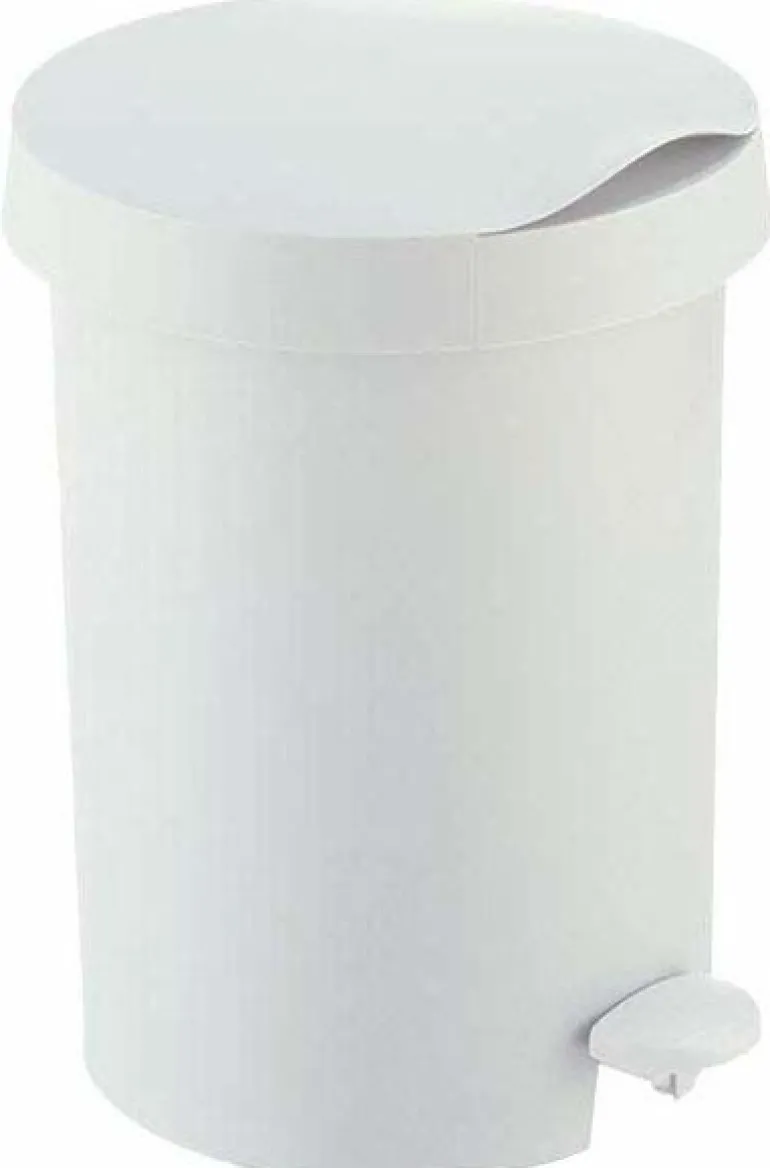 Poubelle à pédale 5L Zodiac (Blanc)