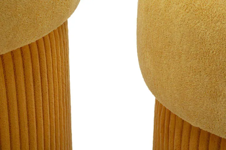 Pouf avec rangement intégré Aspen (Set de 2) (Moutarde)