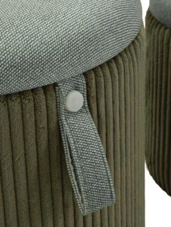 Pouf avec rangement intégré Bolzano (Set de 2) (Vert)