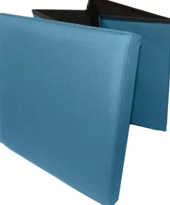 Pouf coffre pliable Oxford (Bleu Canard)