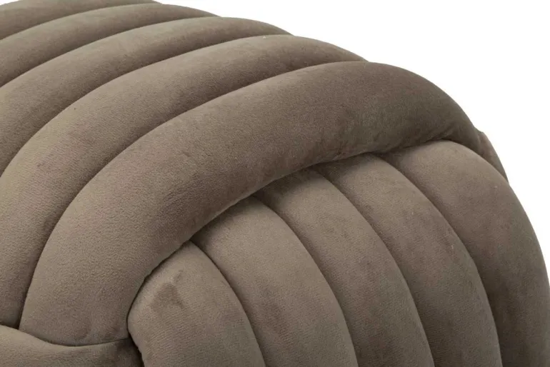 Pouf en tissu Softy 45 x 45 x 45 cm (Gris)