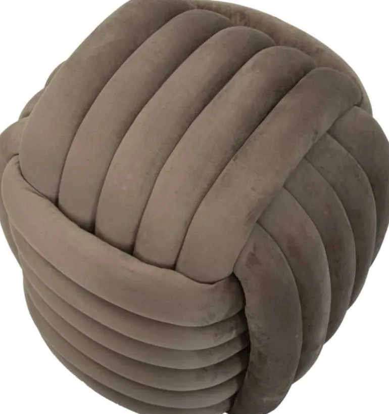 Pouf en tissu Softy 45 x 45 x 45 cm (Gris)