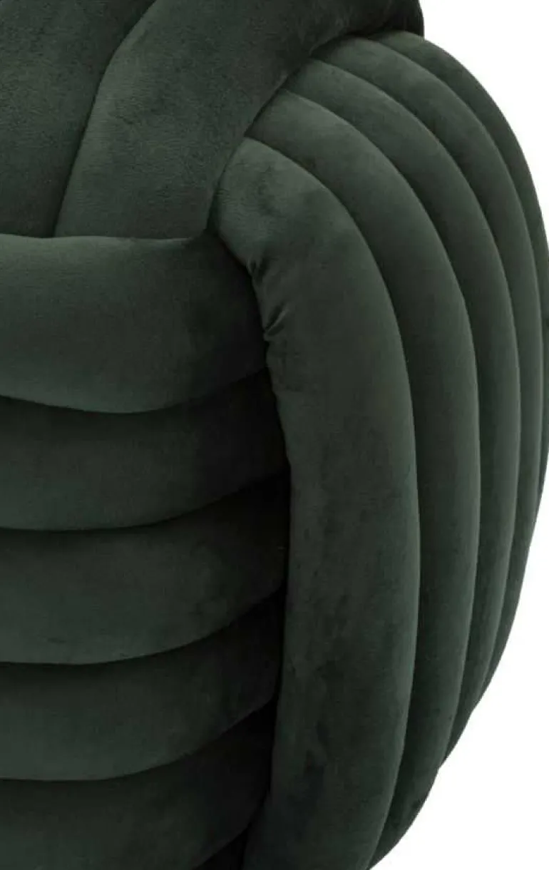 Pouf en tissu Softy 45 x 45 x 45 cm (Vert)