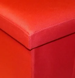 Pouf pliable Oxford (Rouge)