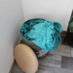Pouf seau à pellets en métal Motorcycle