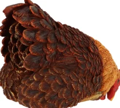 Poules décoratives à poser en polyrésine (Lot de 3)
