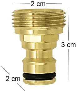 Raccord mâle automatique en laiton (15x21)
