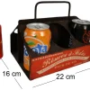 Range canettes en fer antique