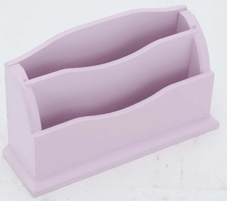 Range courrier en pin (Rose)