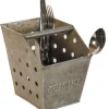 Range couverts cuisine en zinc