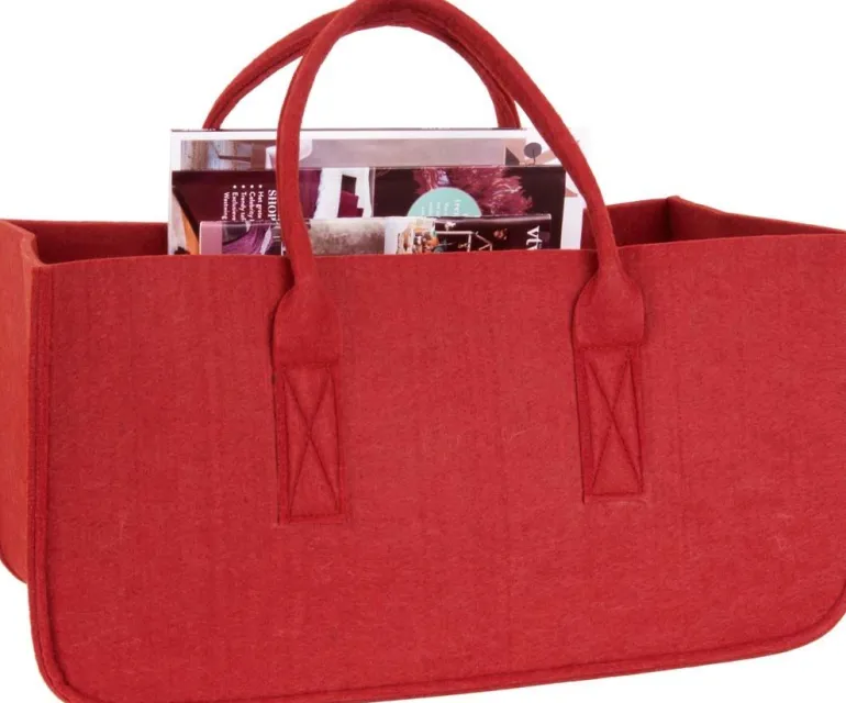 Range magazine en feutre Mellow (Rouge)