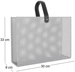 Range magazine en métal Perky (Gris foncé)