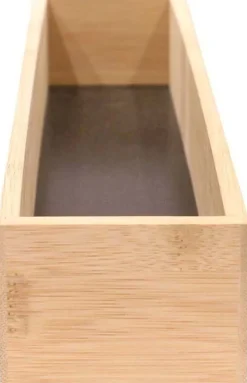 Rangement en bois pour tiroir fond noir (38 x 8 x 7 cm)