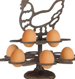Range œufs poule en fonte