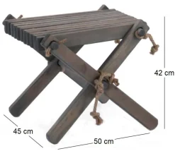 Repose pieds table basse Lilly (Pin Gris)