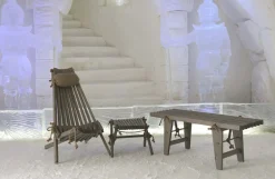 Repose pieds table basse Lilly (Pin Gris)