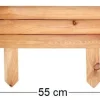 Retenue de terre en mélèze huilé 55 x 16.5 cm (Lot de 4)