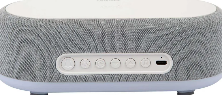 Reveil avec chargeur induction et enceinte Bluetooth Vogue (Gris)