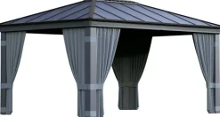 Rideaux pour tonnelle de jardin Dallas (Pour tonnelle 4.4 x 2 m)