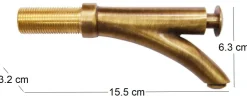 Robinet poussoir en laiton