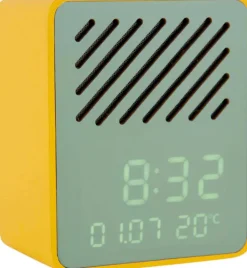 Réveil avec enceinte Bluetooth Funky Vibes (Jaune et Vert)