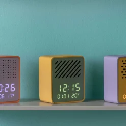 Réveil avec enceinte Bluetooth Funky Vibes (Jaune et Vert)