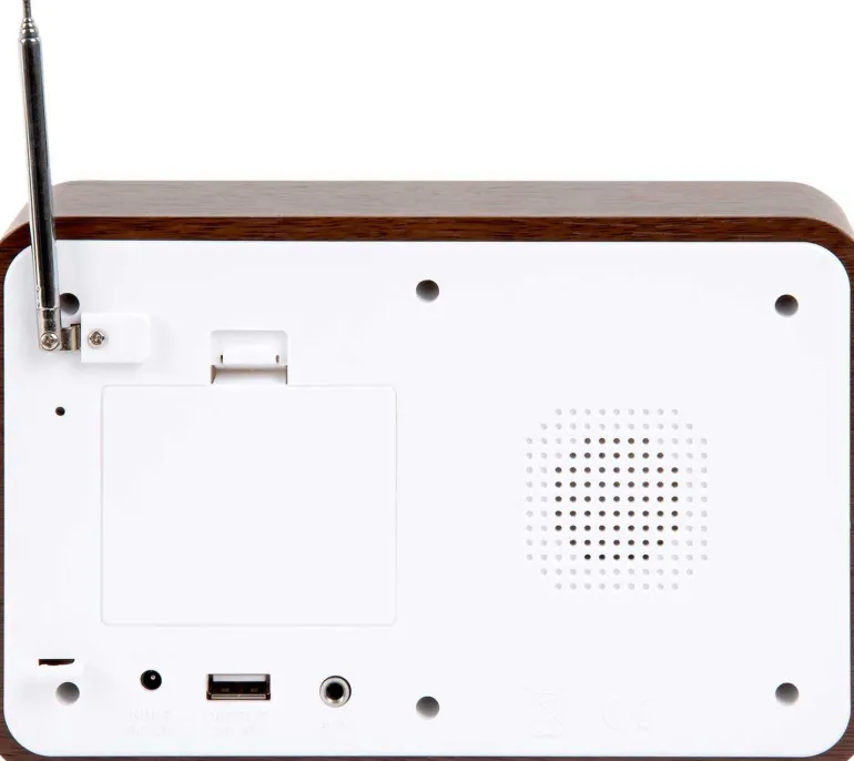 Réveil avec radio FM Retro (Marron)