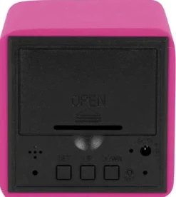 Réveil carré LED en MDF Spry (Rose)