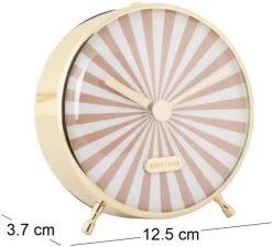 Réveil en métal Candy Swirl (Marron clair)