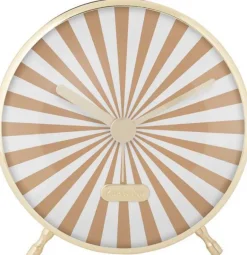 Réveil en métal Candy Swirl (Marron clair)