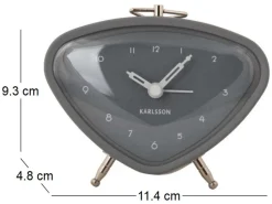 Réveil en métal Triangle (Gris)