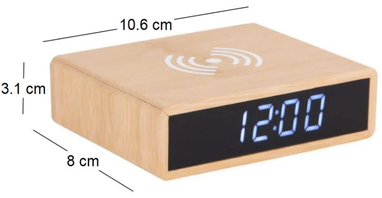 Réveil led avec chargeur téléphone intégré Fat