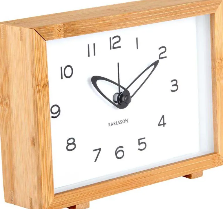 Réveil matin en bambou Tipico (Blanc)
