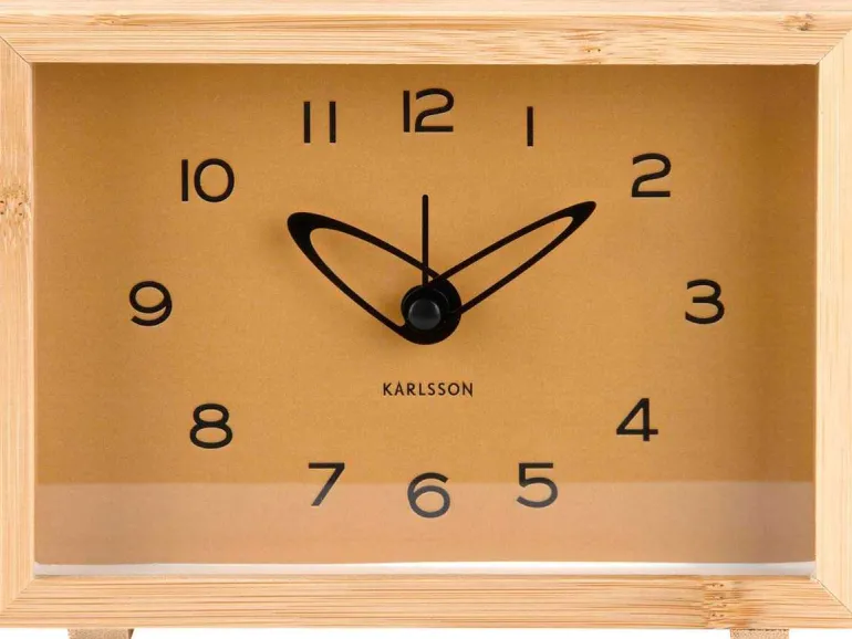 Réveil matin en bambou Tipico (Ocre jaune)