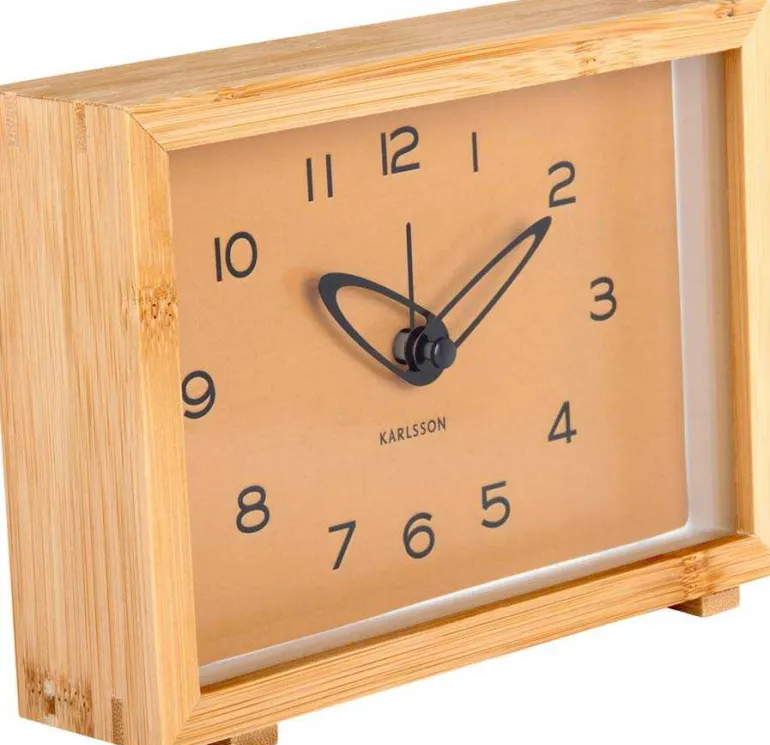 Réveil matin en bambou Tipico (Ocre jaune)