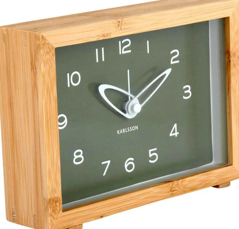 Réveil matin en bambou Tipico (Vert)