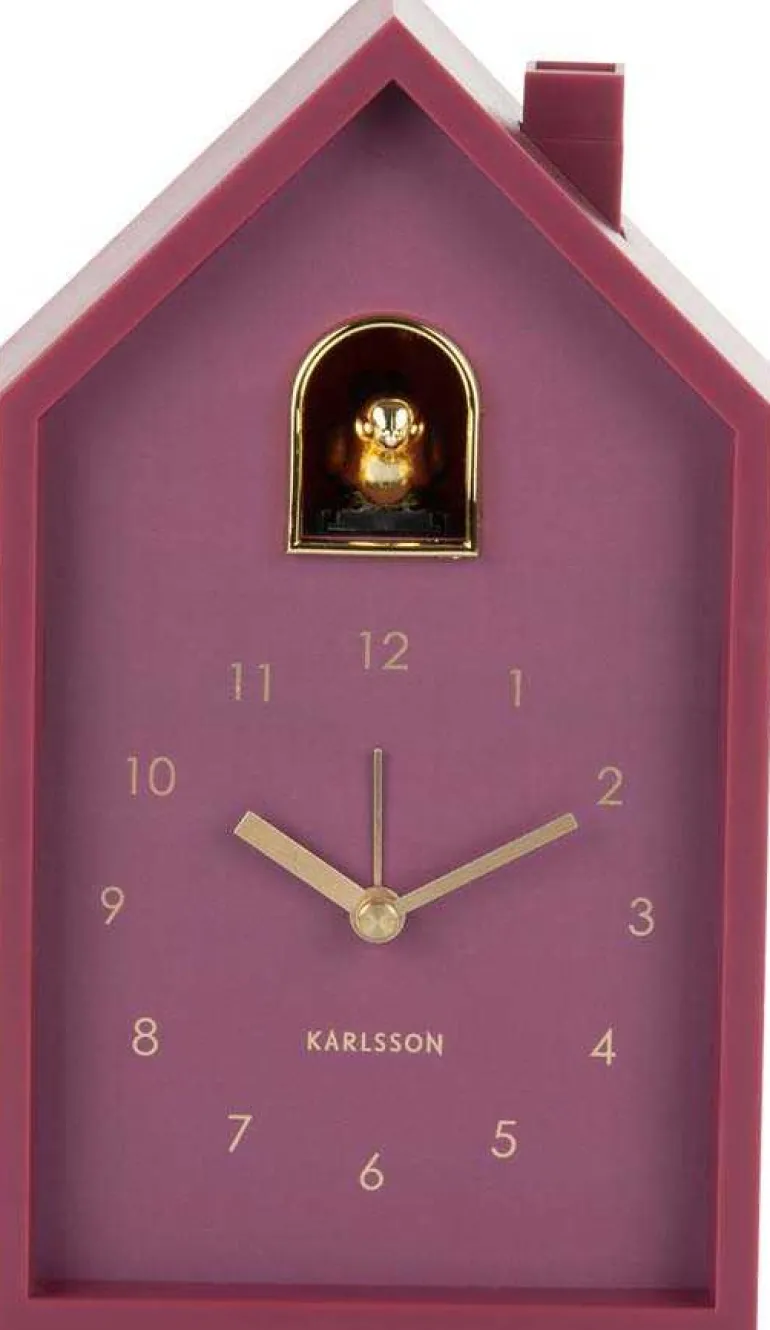 Réveil matin en plastique Cuckoo Oro (Mauve foncé)