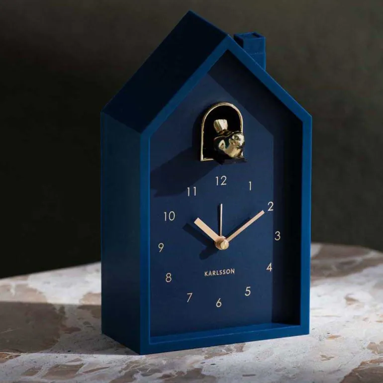 Réveil matin en plastique Cuckoo Oro (Bleu foncé)
