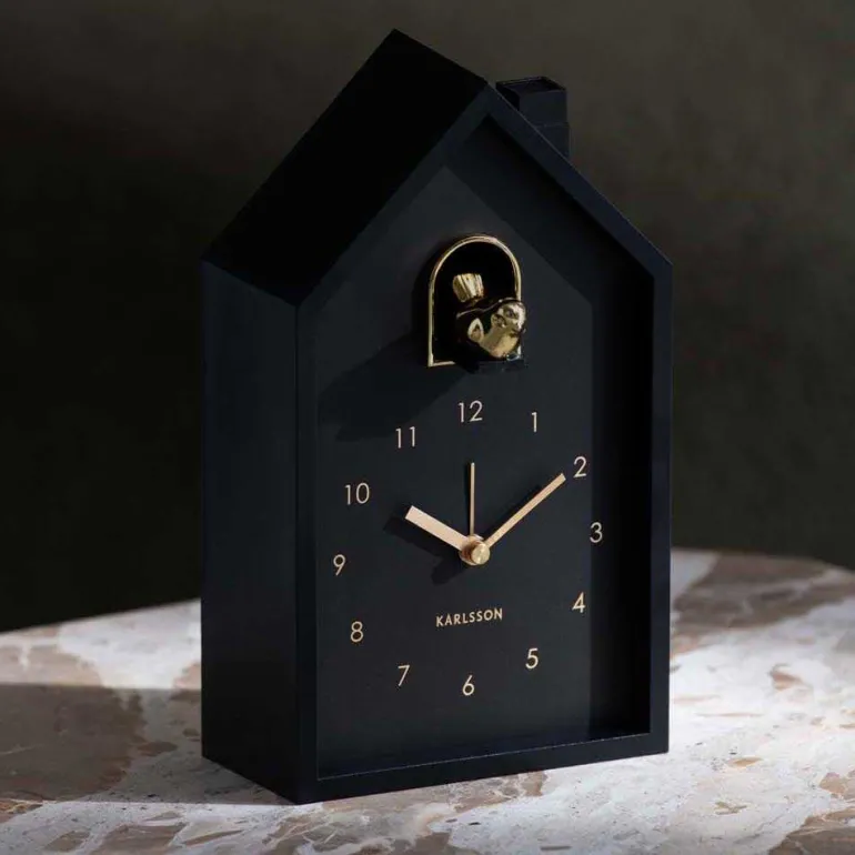 Réveil matin en plastique Cuckoo Oro (Noir)